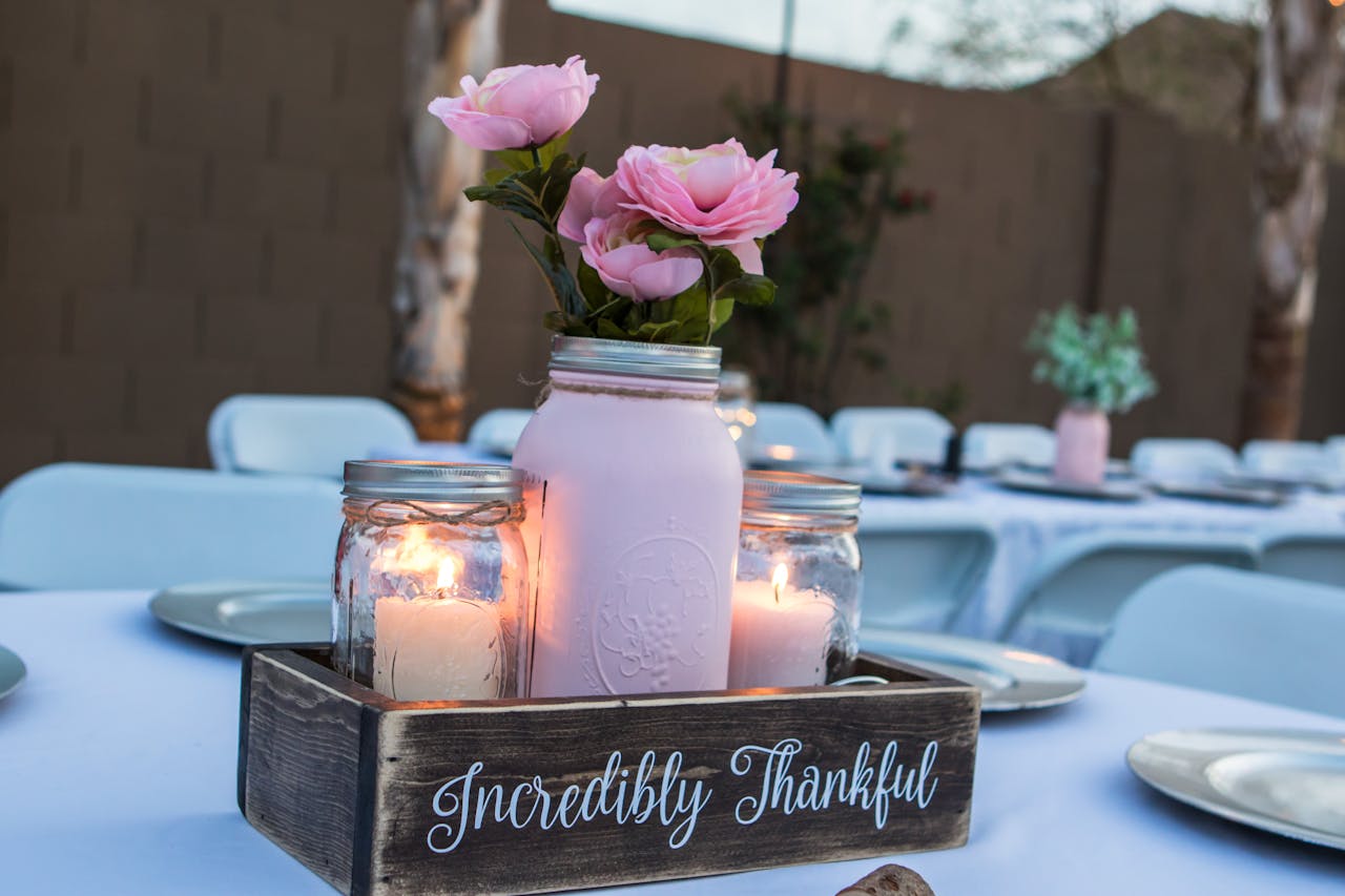 White Candles on Brown Wooden Crate